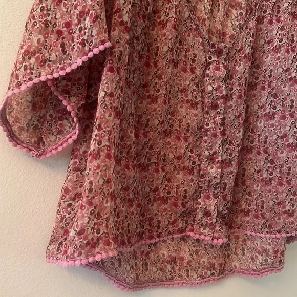 Transparent printed blouse - Picture 2 of 6